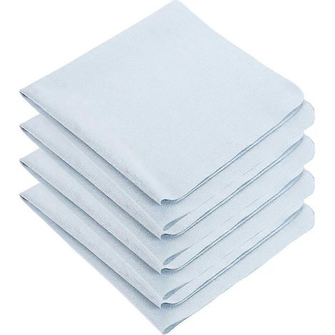 Set Mit 4 Mikrofasertüchern Zur Brillenreinigung. – 30,00 X 30,00 X 0,10 Cm – Blau