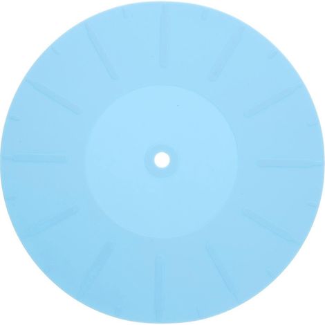 Antistatische Silikon-plattenspielermatte – 17 X 17 X 0,2 Cm – Blau