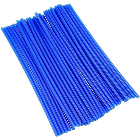 Dekoratives Speichenschutz-set Für Motocross-, Dirtbike- Und Offroad-felgen (72-teilig, Blau) – 24,00 X 0,60 X 0,60 Cm – Blau