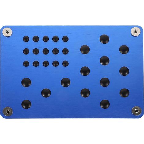 Fußmatte Für Autopedale, Seitenpedale, Matte Aus Aluminiumlegierung, Fersenpolster – 22,00 X 15,00 X 0,50 Cm – Blau
