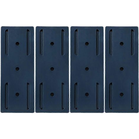 4er-set Selbstklebende Steckdosenhalter, Kein Bohren Erforderlich, Steckdosenhalterungen Für Zuhause Und Büro – 10 X 4 Cm – Blau
