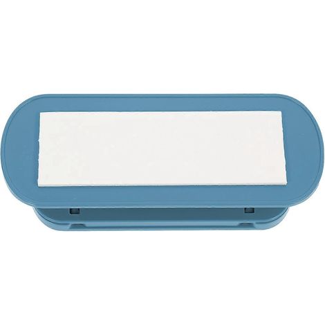 Wandmontierter, Nagelfreier Steckdosenleistenhalter, Steckdosenleisten-rolle, Hängender Steckdosenleistenhalter – 14 X 5,5 Cm – Blau