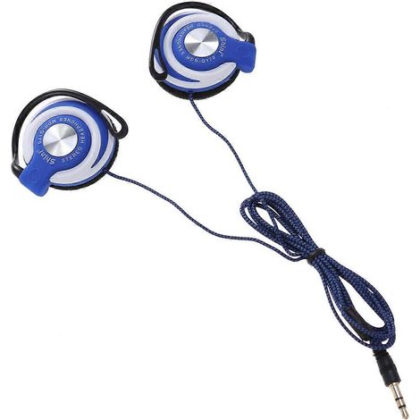 Kabelgebundene 3,5-mm-ohrbügel-kopfhörer Mit Ohrbügel Für Mp3-player Und Computer (blau)