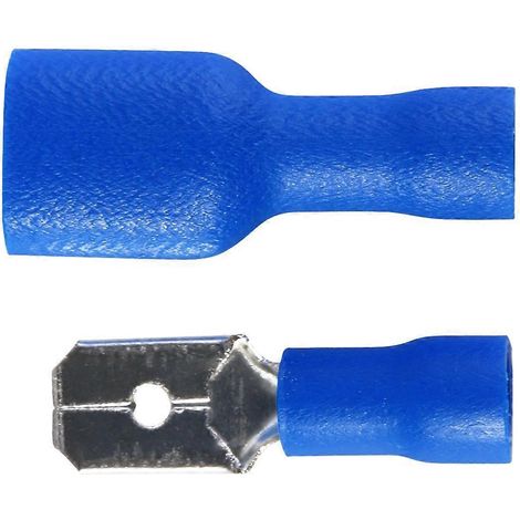 100 Isolierte Crimp-schnellanschlussklemmen (blau)
