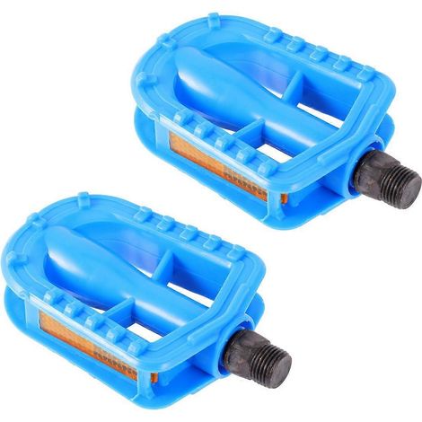 Paar Ultraleichte Kinderpedale, Rutschfeste Gummipedale, Sicherheitspedale Für Kinderfahrräder (blau) – 10,70 X 6,50 X 2,40 Cm – Blau