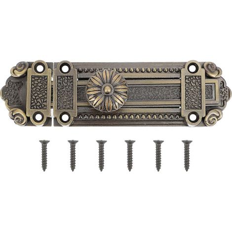 Antikes Tür-/fensterschloss Aus Zinklegierung, Vintage-sicherheitsschiebeschloss – 13 X 4,2 X 4 Cm – Blau