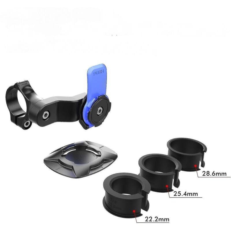 Quad Lock-kompatible Handyhalterung Für Fahrrad/motorrad, Lenkerbefestigung, Versandkostenfrei, Schwarz Und Blau