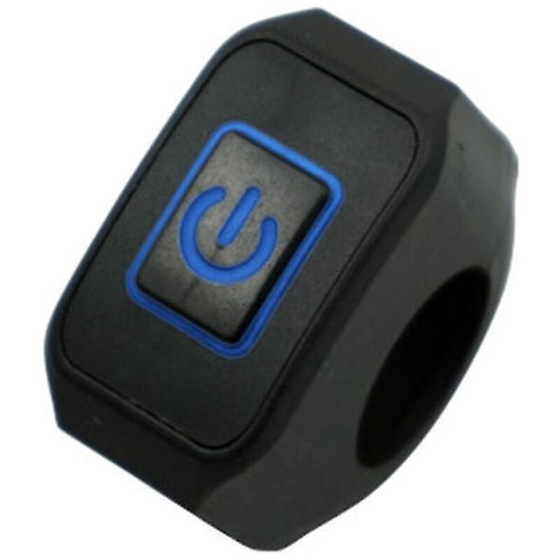 Motorrad-lenkerschalter Mit Led-beleuchtung, Momenttaster Für Elektroautos, 22 Mm, Blau
