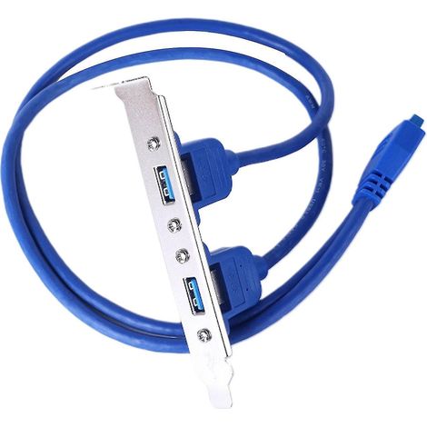 5 Gbit/s 20-pin Auf Dual-usb-3.0-deflektorkabel Für Pc-motherboard, Schraubpanel.