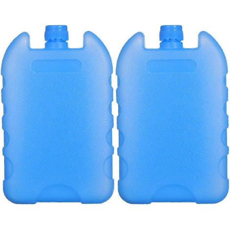 2er-set Kühlakkus Für Kühlboxen, Wiederverwendbare Kühlblöcke, Unverzichtbar Für Ihren Gefrierschrank. – 13,80 X 8,60 X 2,30 Cm – Blau