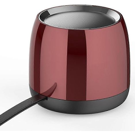 Mini-rundlautsprecher Aus Metall Mit Bluetooth-funktion Für Laptop Oder Desktop-computer.