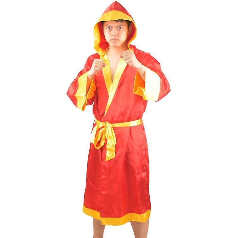 Blauer, Roter Und Gelber Mma-muay-thai-boxmantel, Größe Xl