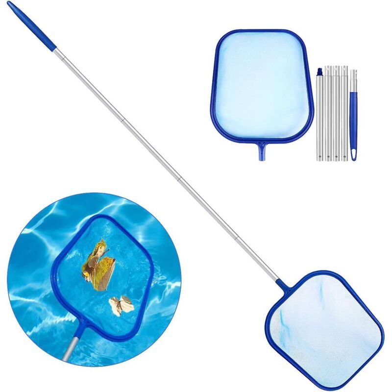5-teiliger Aluminium-poolskimmer Zur Reinigung Von Schwimmbecken, Gartenteichen, Whirlpools Und Spas