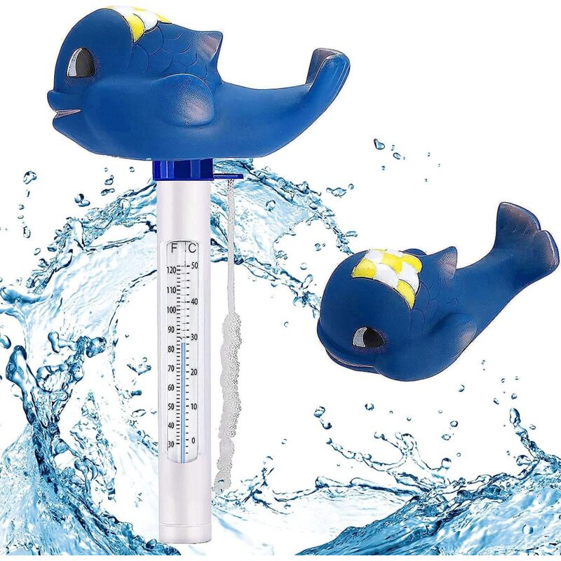 Schwimmendes Thermometer Mit Seil Für Schwimmbäder, Whirlpools, Jacuzzis, Aquarien Und Fischteiche