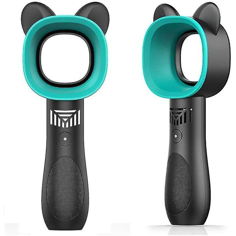 Kleiner Tragbarer Blauer Usb-ventilator Ohne Rotorblätter