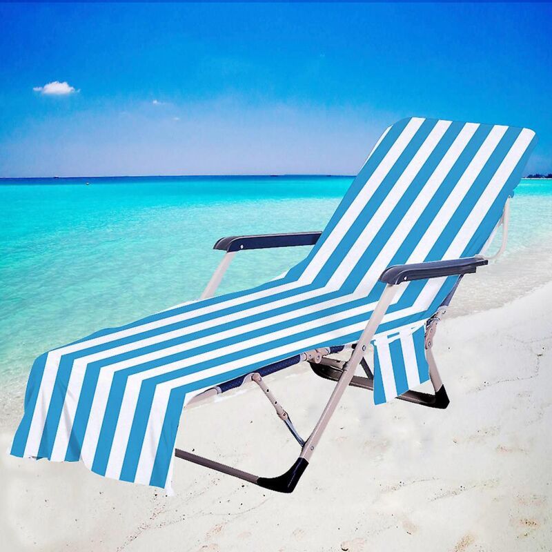 Sonnenliegenbezug Mit Seitentasche Für Sonnenhandtuch – Ideal Zum Sonnenbaden, Für Den Pool Und Für Hotelurlaube