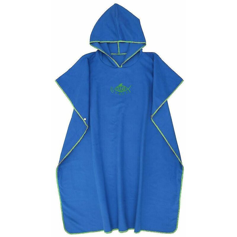 Unisex Blaues Strandkleid Mit Kapuze
