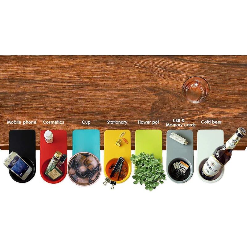 Set Mit 2 Blauen, Aufsteckbaren Becherhaltern Für Tisch Oder Schreibtisch