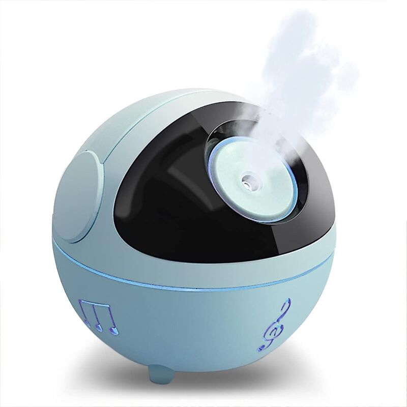 Blauer, Tragbarer Ultraschall-luftbefeuchter Mit Usb-anschluss, 2 Einstellbaren Vernebelungsmodi Und Automatischer Abschaltfunktion, Ideal Für Auto, Büro, Zuhause Und Babys.