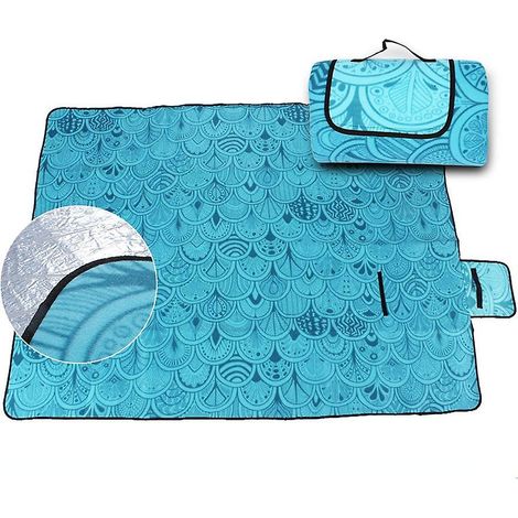 Tragbare Und Wasserdichte Picknickdecke Mit Griff, Ideal Für Familie, Garten, Camping Und Strand.