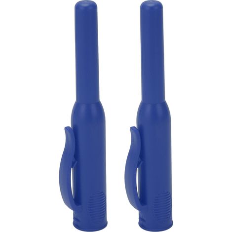 Stück Schutzhüllen Für Zimmermannsbleistifte Mit Langer Spitze Für Holzbearbeitungsmarker Mit Clip, Blau