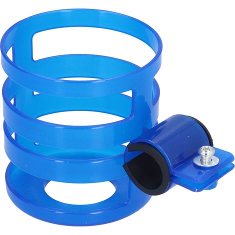 Verstellbarer Wasserflaschenhalter Für Fahrräder Und Kinderwagen, Blauer Verstellbarer Flaschenhalter
