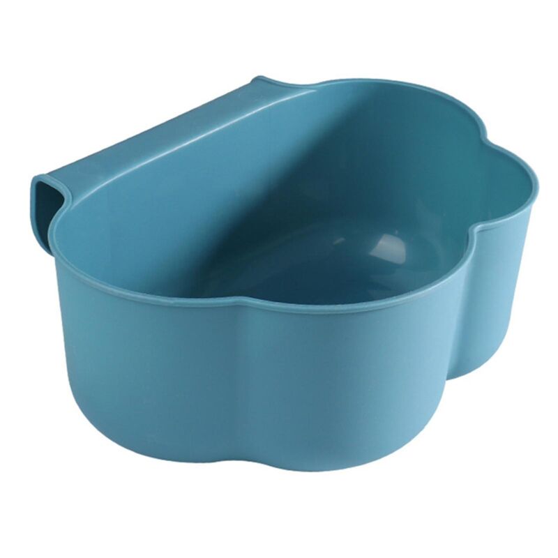 Set Mit 2 Blauen, Wolkenförmigen Wandabfalleimern Für Zuhause Und Büro