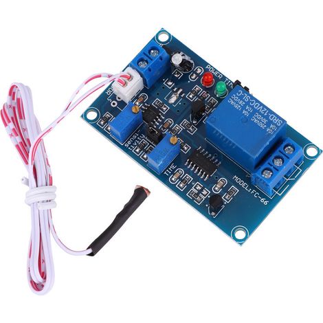 12v Dc Einstellbarer Verzögerungsschalter Mit Fotowiderstand Und Relais - Lichtdetektionssensor