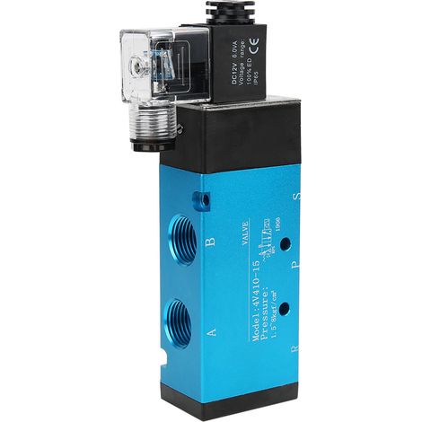 Pneumatisches 5/2"-magnetventil, 4v410-15, 50 Mm, 12 V Dc, Ip65, Druckbereich 0,18–0,8 Mpa