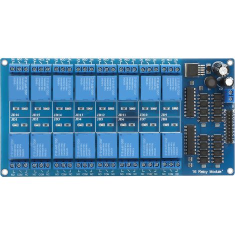 16-kanal-12v-relaismodul Mit Optokoppler Und Schnittstellensteuerplatine