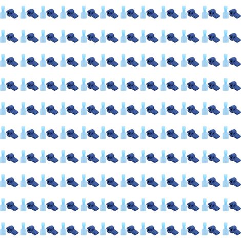 Ttap 120-teiliges Schnellcrimp-steckverbinderset, Verschiedene Kabelklemmen (blau)