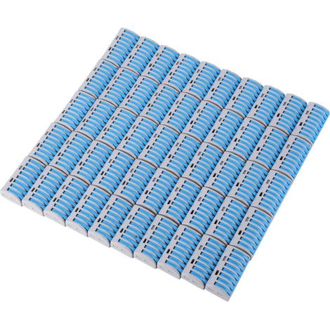 Pct-218 Schnellanschlussklemme, 50 Stück, 1 Eingang, 7 Ausgänge, Blau