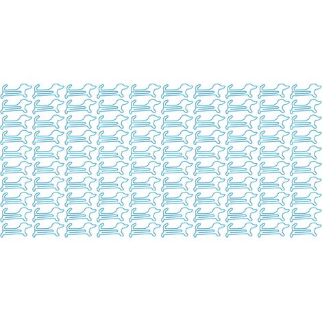100 Stück Niedliche, Tierförmige Büroklammern Aus Metall, Rutschfest Für Scrapbooking-karten, Blau