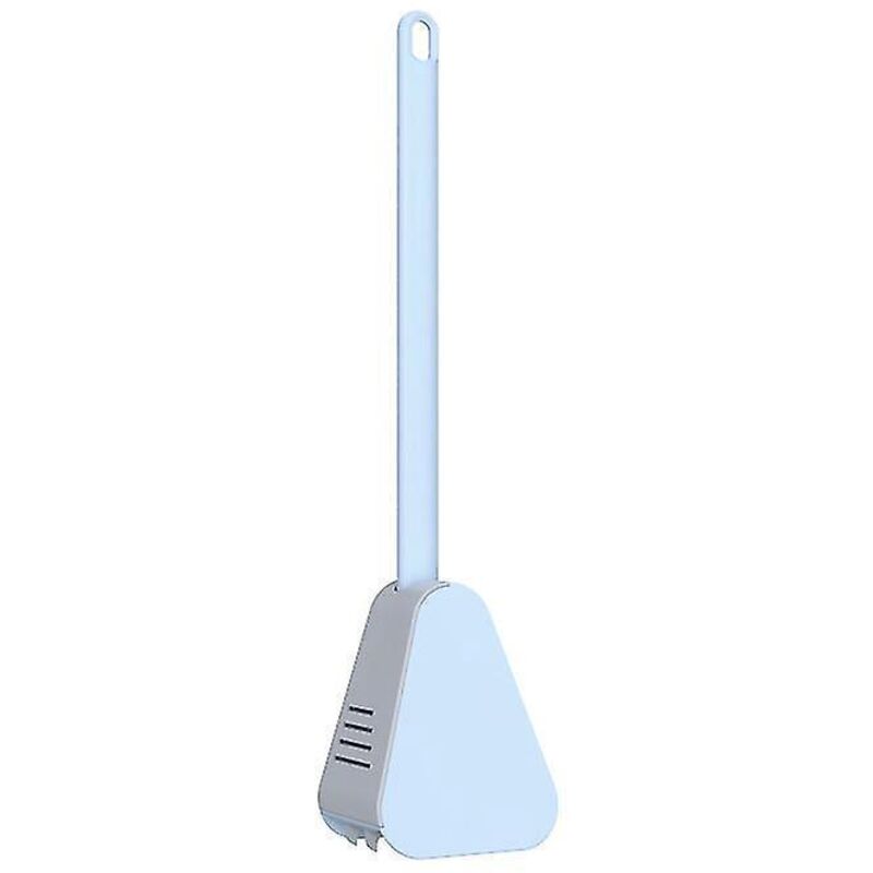 Silikon-toilettenbürste Mit Halterung, Rutschfeste Reinigungsbürste Für Die Toilettenschüssel, Blau.