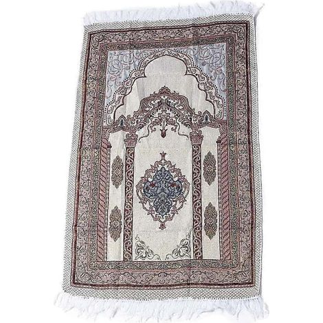 Leichter Gebetsteppich Aus Baumwollgarn, Muslimischer Gebetsteppich Für Wohnzimmer, Schlafzimmer Oder Eingangsbereich – 100 X 70 Cm – Typ 2