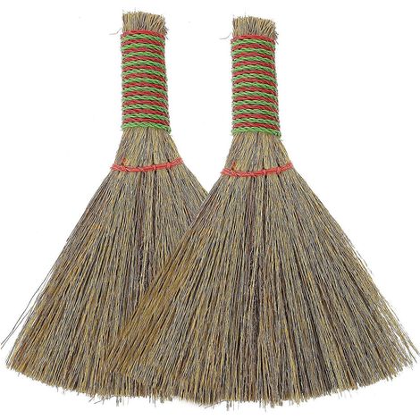 Set Mit 2 Bürobesen, Kleinen Besen Mit Kurzem Stiel, Staubbürsten Für Zuhause – 14,00 X 10,50 X 1,80 Cm