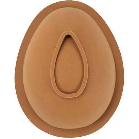 Silikon-ostereierschalenform – Niedliche Ostereier-dekorationsform – Backwerkzeug – 12,30 X 9,50 X 4,00 Cm – Kaffee