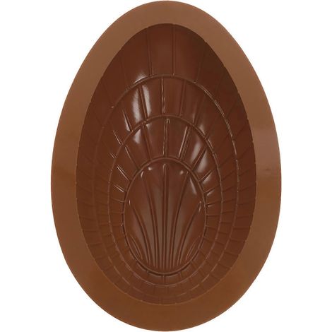 Silikonform Für Schokoladen-ostereier, Schokoladeneierform, Mousseform, Dessertform. – 18,00 X 12,00 X 5,00 Cm – Kaffee 1