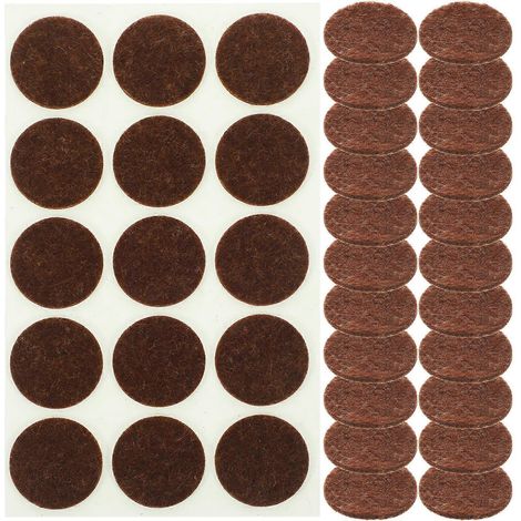 225 Runde Filzgleiter Für Möbel, Stuhlbeinschoner, Filzgleiter Für Stuhlbeine – 2,8 X 2,8 X 0,1 Cm – Braun