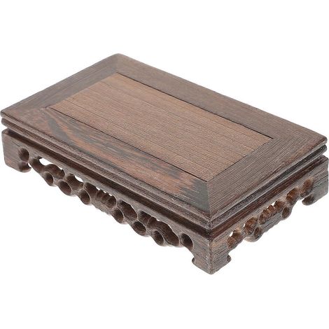 Dekorativer Aufbewahrungsständer Aus Holz Für Blumentöpfe, Handgefertigt, 1 Stück – 15,00 X 9,00 X 3,80 Cm – Kaffeebraun
