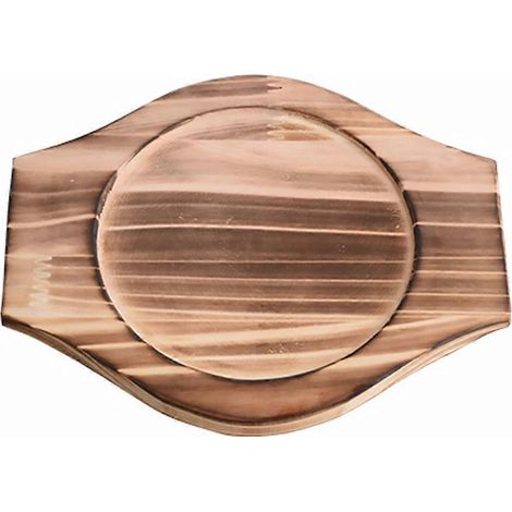 Untersetzer Aus Holz Für Steinschüssel, Wärmeisolierender Untersetzer, Untersetzer Aus Holz Für Küchenschüssel Aus Stein – 18,3 X 13,9 X 1,6 Cm