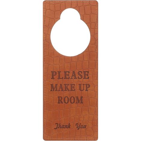 „zimmerreinigung“-schild – Bitte Nicht Stören – Hoteltürschild – Doppelseitiges Schild – 23 X 9 X 0,4 Cm – Braun