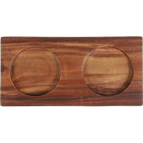 Tablett Für Pfeffer- Und Salzmühle, Pfeffermühlenständer, Halter Für Öl- Und Essigflaschen – 16,00 X 8,00 X 1,50 Cm – Wie Abgebildet
