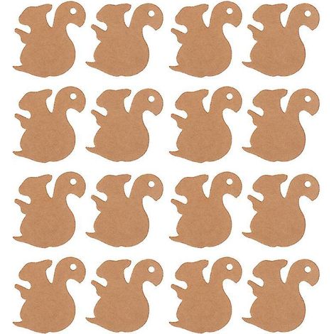 Dekoratives Hängeetikett Aus Kraftpapier