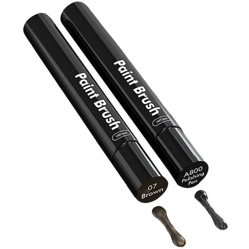 Lackreparaturset Für Kratzer Am Auto – Pinselapplikatorstift – 2er-pack – Braun
