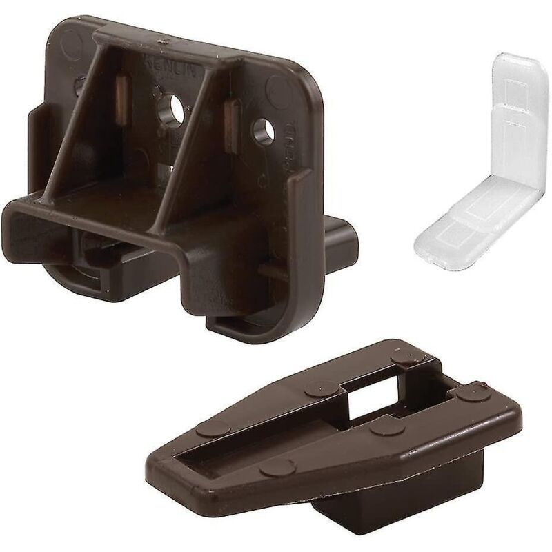 223887, Schubladenschienen Und -führungen Aus Kunststoff (2er-pack), Braun