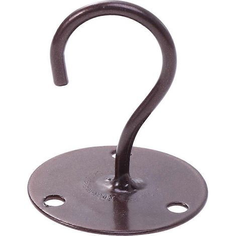 Hängehaken, Bodenhaken Für Schränke, Haken Für Veranden Und Kleiderschränke, Haken Für Laternen Und Moskitonetze, Kleine Haken In Elefantenrüsselform (kaffeefarben) – 5,50 X 5,50 X 6