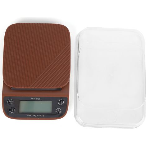 Küchenwaage 3000 G, 0,1 G Genauigkeit, Mit Timer Für Kaffee Und Speisen, Wh-b25