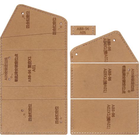 5-teiliges Acryl-schlüsselschablonen-set, Präziser Zuschnitt, Multifunktionales Diy-bastelset