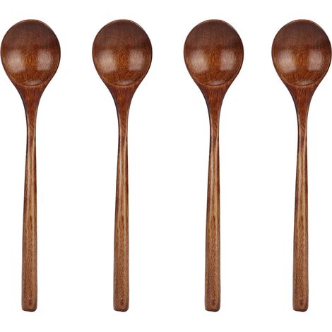 Japanische Holzlöffel Mit Langem Griff Und Großem Fassungsvermögen Zum Servieren Von Suppen Und Zum Kochen